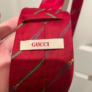 Gucci Red Silk Tie